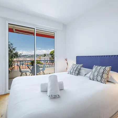 Quiet & Open View - 1 Bdr Large Terrace Νίκαια