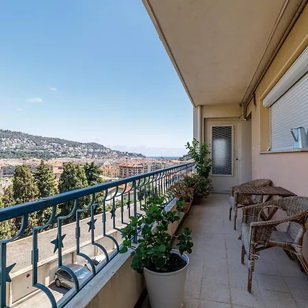 Quiet & Open View - 1 Bdr Large Terrace Νίκαια