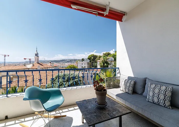 Lägenhet Quiet & Open View - 1 Bdr Large Terrace Nice