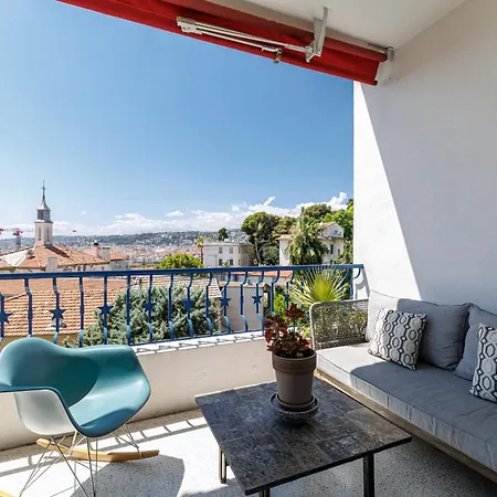 Lägenhet Quiet & Open View - 1 Bdr Large Terrace Nice